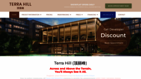 What Theterrahill.com.sg website looks like in 2024 