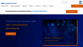 What Tatacommunications.com website looks like in 2024 