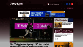 What Texags.com website looks like in 2024 