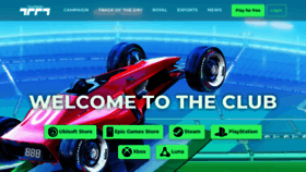 What Trackmania.com website looks like in 2024 