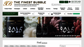 What Thefinestbubble.com website looks like in 2024 