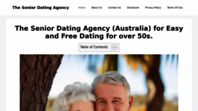 What Theseniordatingagency.com.au website looks like in 2024 