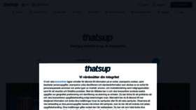 What Thatsup.se website looks like in 2024 
