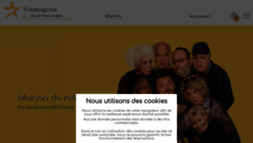 What Ticketingcine.fr website looks like in 2024 
