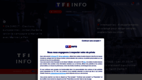 What Tf1info.fr website looks like in 2024 