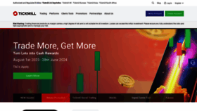 What Tickmill.com website looks like in 2024 