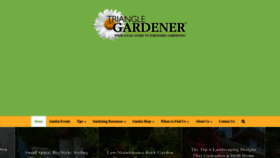 What Trianglegardener.com website looks like in 2024 