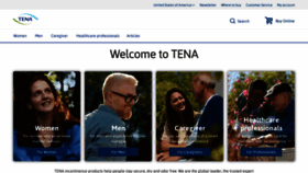 What Tena.us website looks like in 2024 