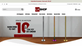 What Thelashop.com website looks like in 2024 