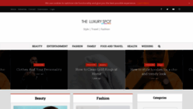 What Theluxuryspot.com website looks like in 2024 