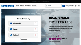 What Tires-easy.com website looks like in 2024 