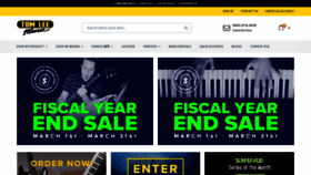 What Tomleemusic.ca website looks like in 2024 