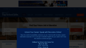 What Topschooljobs.org website looked like in 2024 (1 year ago)