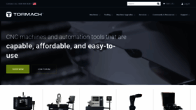 What Tormach.com website looks like in 2024 