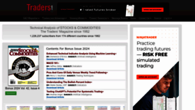 What Traders.com website looks like in 2024 