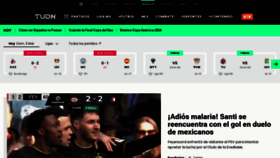 What Tudn.mx website looks like in 2024 