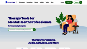 What Therapistaid.com website looks like in 2024 