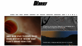 What Thedebrief.org website looked like in 2024 (1 year ago)