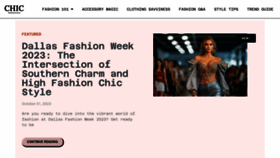 What Thechicfashionista.com website looks like in 2024 