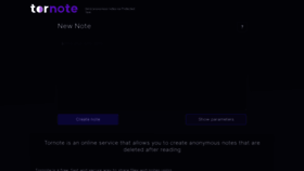What Tornote.io website looks like in 2024 