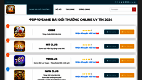 What Topgamebai.biz website looks like in 2024 