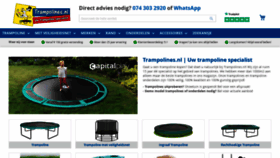 What Trampolines.nl website looks like in 2024 
