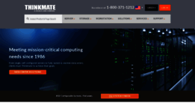 What Thinkmate.com website looks like in 2024 