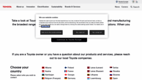 What Toyota-europe.com website looks like in 2024 