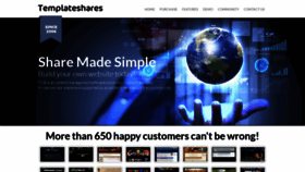 What Templateshares.net website looks like in 2024 