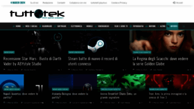 What Tuttotek.it website looks like in 2024 