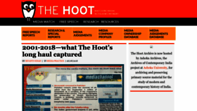 What Thehoot.org website looked like in 2024 (2 years ago)
