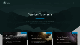 What Tourismtasmania.com.au website looks like in 2024 