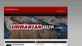 What Trackmyrace.com website looks like in 2024 