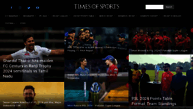 What Timesofsports.com website looks like in 2024 