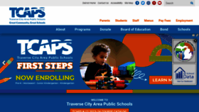 What Tcaps.net website looks like in 2024 