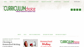 What Thecurriculumchoice.com website looks like in 2024 