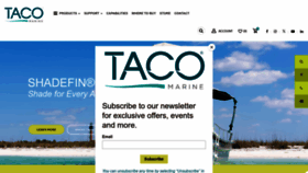 What Tacomarine.com website looks like in 2024 