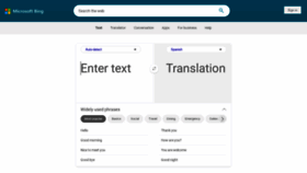 What Translatetheweb.com website looks like in 2024 