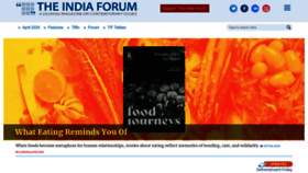 What Theindiaforum.in website looks like in 2024 