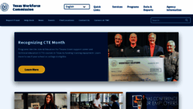 What Texasworkforce.org website looked like in 2024 (1 year ago)