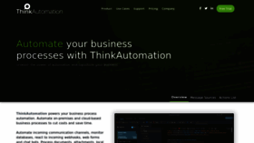 What Thinkautomation.com website looks like in 2024 