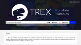 What Tr-ex.me website looks like in 2024 