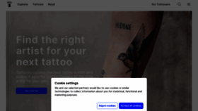What Tattoodo.com website looks like in 2024 