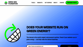 What Thegreenwebfoundation.org website looks like in 2024 
