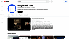 What Techtalks.tv website looks like in 2024 
