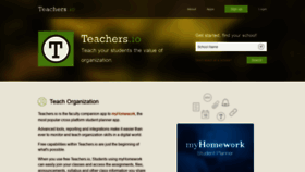 What Teachers.io website looks like in 2024 