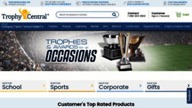 What Trophycentral.com website looks like in 2024 