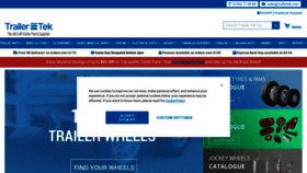 What Trailertek.com website looks like in 2024 