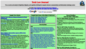 What Techlawjournal.com website looks like in 2024 
