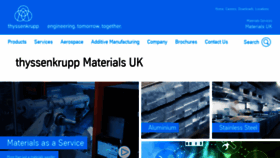What Thyssenkrupp-materials.co.uk website looks like in 2024 
